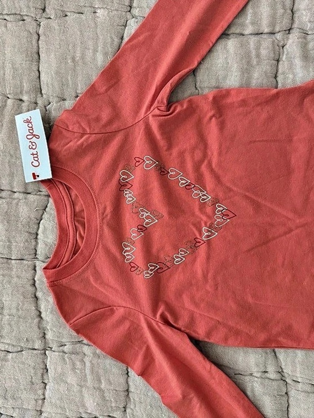 Cat & Jack Long-Sleeve Classic Graphic Tee Kids Pink Long Sleeve Top